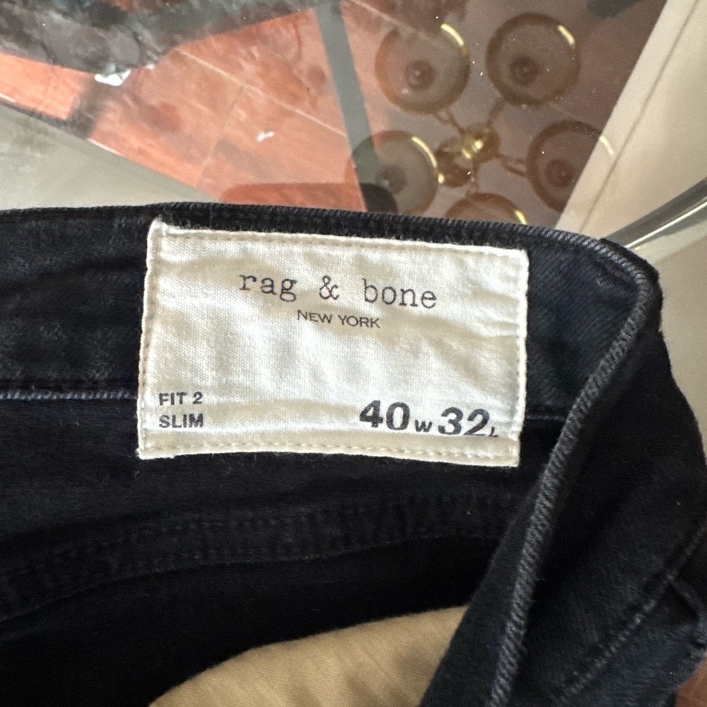 Rag & Bone
Men's Fit 2 Authentic Slim Jeans size  40x32 black casual - Picture 4 of 5